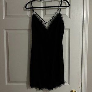 NBD Black Laced Mini Dress